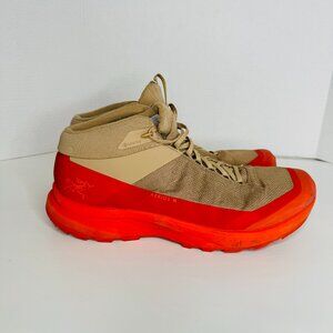 Arc'teryx Goretex Aerios FL Mid Hiking Shoes Tan Orange Sneakers Mens 11 High To